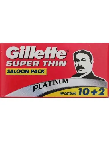 Gillette Super Thin Platinum DE Safety Razor Blades - Pack Of 10+2 11587 Gillette Razor Blades €2.60 €2.10