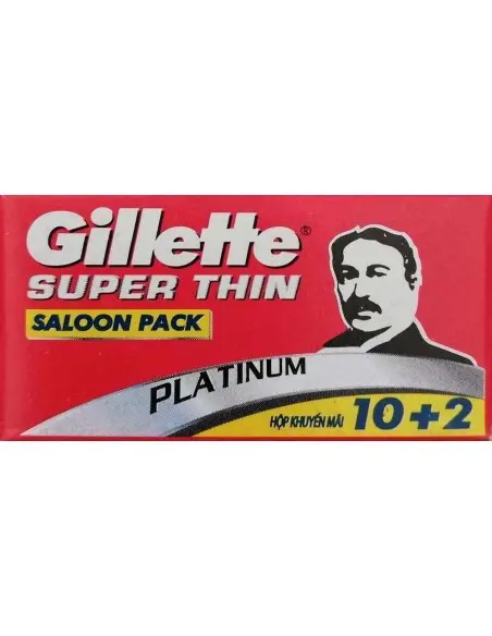 Gillette Super Thin Platinum DE Safety Razor Blades - Pack Of 10+2 OfSt-11587 Gillette Razor Blades €2.60 €2.10