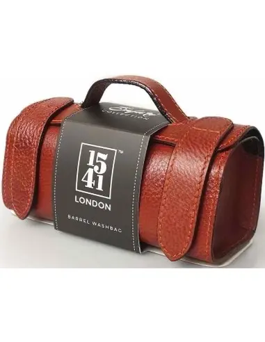 1541 London Small Barrel Washbag Tan Brown 7194 1541 London