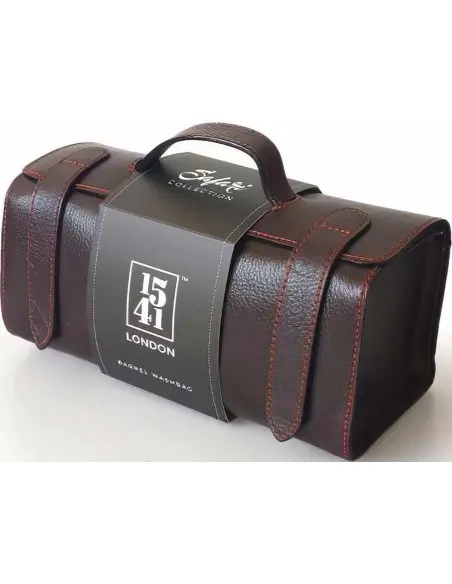 1541 London Large Barrel Washbag Dark Brown LB04 7456 1541 London