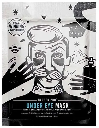 Barber Pro Under Eye Mask with Activated Charcoal & Volcanic Ash 3,5gr 6078 Barber Pro