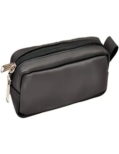 Luxus Single Leather Washbag Black €13.50