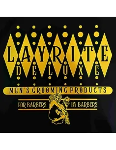Layrite Deluxe Men's Grooming Products Black Sticker 8.90 x 8.90cm 0443 Layrite