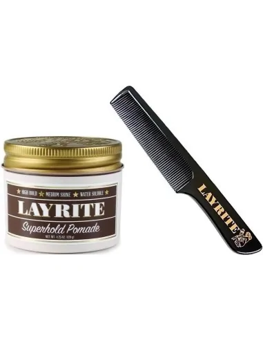 Layrite Superhold Hair Pomade 120gr & Layrite Comb Pack 2699 Layrite