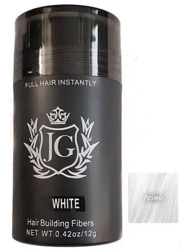 JG Hair Building Fiber White 12gr 5952 JG Fibers