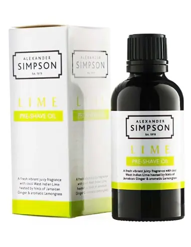 Pre Shave Oil Lime Simpsons 50ml 10446 Simpsons Pre Shave Oil €11.90 €9.60