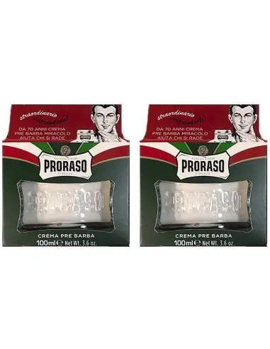 Proraso Pack Pre Shaving Cream Eucalyptus 100ml X2 3790 Proraso