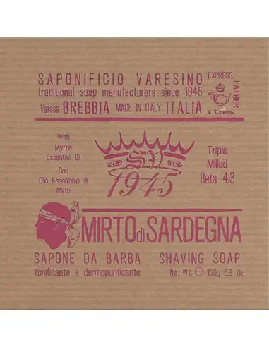 Saponificio Varesino Mirto Di Sardegna Shaving Soap Beta 4.3 150g OfSt-6287 Saponificio Varesino Traditional Shaving Soaps €3...