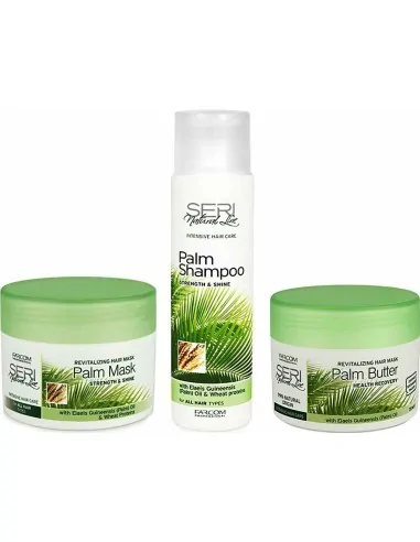 Farcom Pack Butter 250ml & Hair Mask 300ml & Seri Palm Shampoo 300ml 2028 Farcom