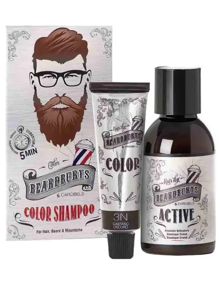 Semi-permanent Hair & Beard Color Shampoo Dark Brown 3N Beardburys Disc-9086 Beardburys Hairdye €15.90 €12.82