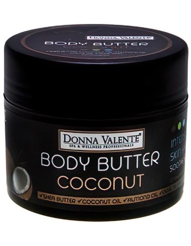 Donna Valente Shea Butter & Coconut Body Butter 210ml 7634 Donna Valente Βούτυρο Σώματος €6.56 product_reduction_percent€5.29