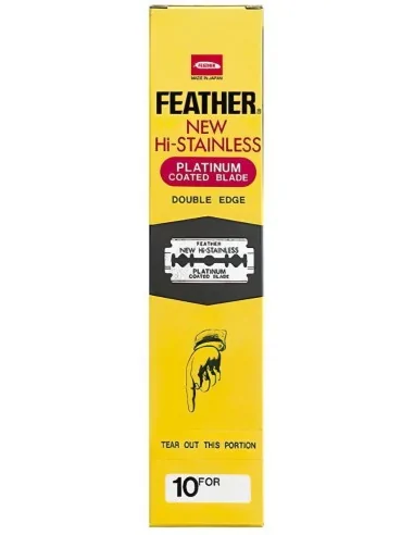 Feather Platinum Yellow DE 20 Pack x 10 Razor Blades 1799 Feather Razor Blades €72.00 product_reduction_percent€58.06