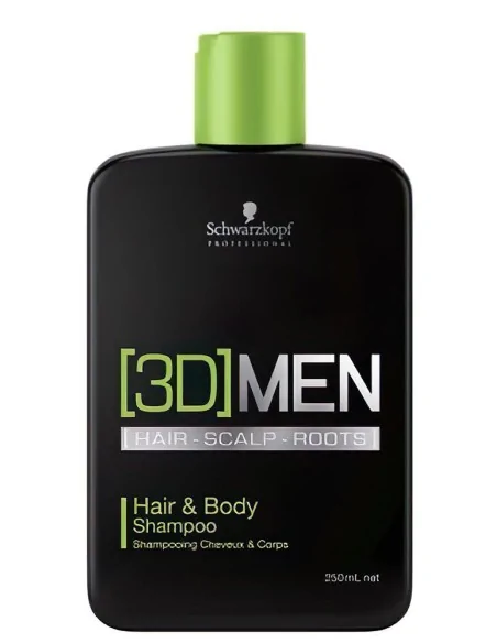 Schwarzkopf 3D MEN Hair & Body Σαμπουάν 250ml 2521 Schwarzkopf Professional