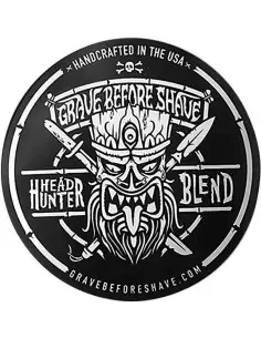 Fisticuffs Grave Before Shave Head Hunter Sticker 10,5 x 10,5cm 5271 Fisticuffs LLC