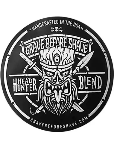 Fisticuffs Grave Before Shave Head Hunter Sticker 10,5 x 10,5cm 5271 Fisticuffs LLC Stickers €1.90 €1.54