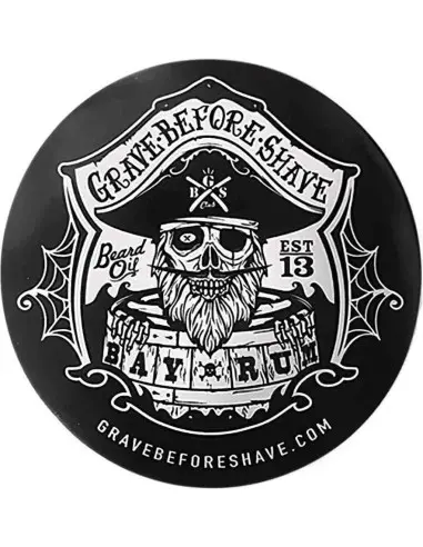 Fisticuffs Grave Before Shave Bay Rum Sticker 10.5 x 10.5cm 5269 Fisticuffs LLC Stickers €1.90 €1.54