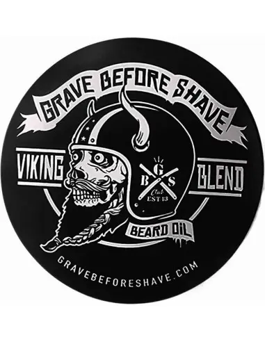 Fisticuffs Grave Before Shave Viking Sticker 10.5 x 10.5cm 5272 Fisticuffs LLC Stickers €1.90 €1.54