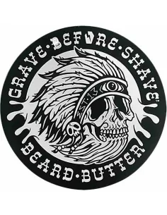 Fisticuffs Grave Before Shave Beard Butter Sticker 9 x 9 cm 1419 Fisticuffs LLC