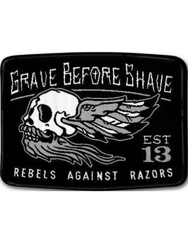 Fisticuffs Grave Before Shave Rebels Against Razors Patch OfSt-1640 Fisticuffs LLC Patches €4.90 €3.95