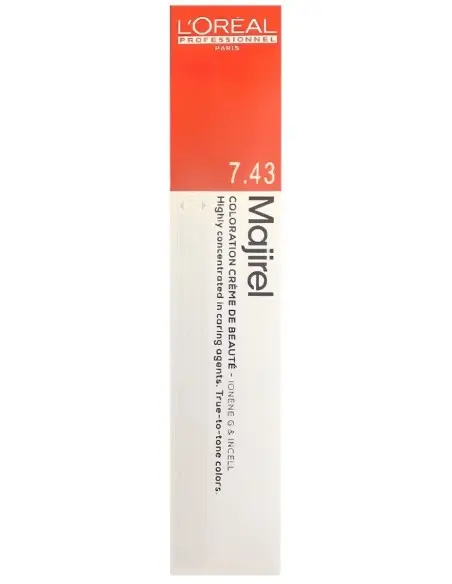 L'Oreal Professionnel Majirel 7.43 Ξανθό Χάλκινο Ντορέ 50ml 4074 L'Oreal Professionnel Pro Hair Dye