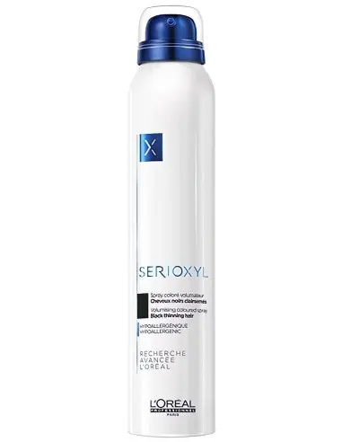 L'Oreal Professionnel Serioxyl Volumising Coloured Spray Black 200ml Disc-7771 L'Oréal Professionnel