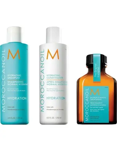 Moroccanoil Hydrating Pack Shampoo 250ml & Conditioner 250ml & Oil Treatment 25ml 3642 Moroccanoil