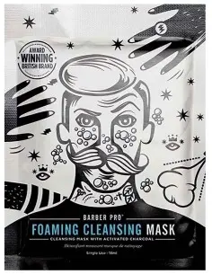 Foaming Cleansing Mask With Activated Charcoal Barber Pro 20gr OfSt-6076 Barber Pro Men's Grooming €5.90 €4.76