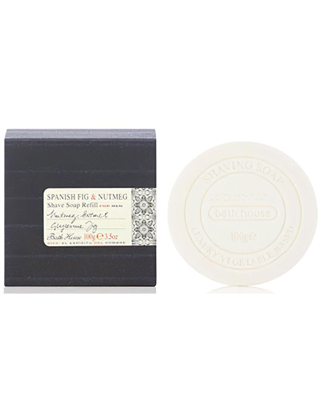 Bath House Shave Soap Refill Spanish Fig & Nutmeg 100gr HairMaker.Gr