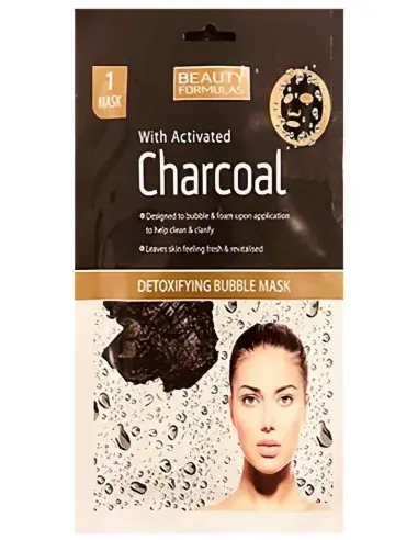 Beauty Formulas Activated Charcoal Detoxifying Bubble Mask 1Τμχ 7651 Beauty Formulas