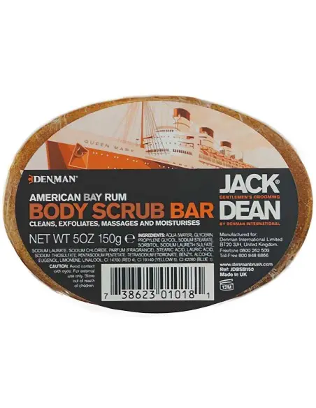 Denman Jack Dean Bay Rum Body Scrub 150gr OfSt-6145 Denman Body Care €12.90 €10.40