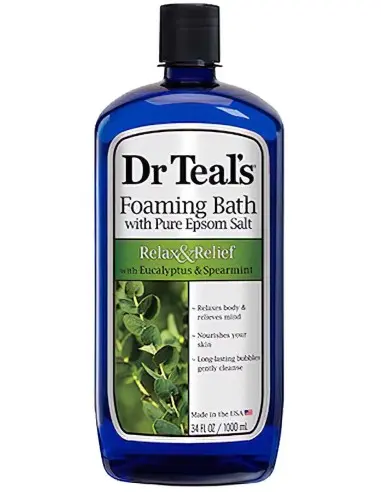 Dr Teal's Relax & Relief With Pure Epsom Salt Eucalyptus and Spearmint 1000ml 9095 Dr Teal’s Body Care €10.90 €8.79