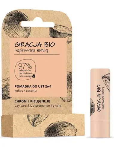 Gracja Bio Lip Balm Coconut 5gr OfSt-10606 Gracja Bio Lipstick Balm €3.50 €2.82