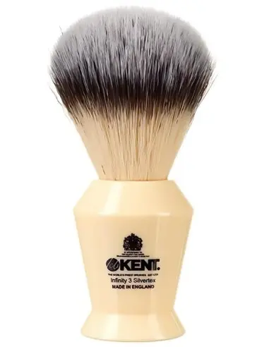 Kent Brushes Συνθετικό Πινέλο Ξυρίσματος Infinity 3 Plus Ivory White Knot 22mm 10054 Kent Brushes