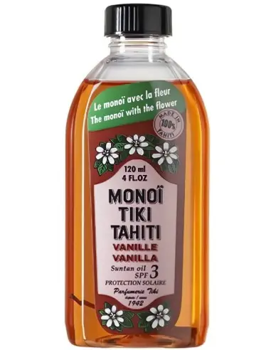 Monoi Tiki Tahiti Sun tan Oil Vanille SPF3 120ml 6430 Monoi Tiki Tahiti