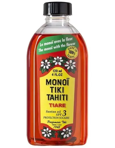 Monoi Tiki Tahiti Tiare Sun tan Oil SPF3 120ml 6428 Monoi Tiki Tahiti
