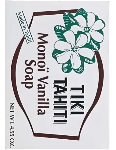 Soap Vanille Tiki Tahiti Monoi 130gr 6417 Monoi Tiki Tahiti Soap €5.90 €4.76