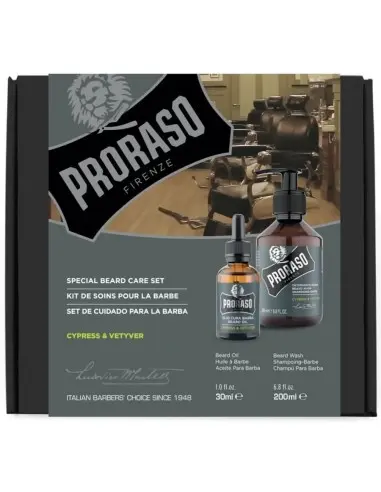 Beard Set Cypress & Vetyver Proraso 11976 Proraso Beard Starter Kits €21.90 product_reduction_percent€17.66