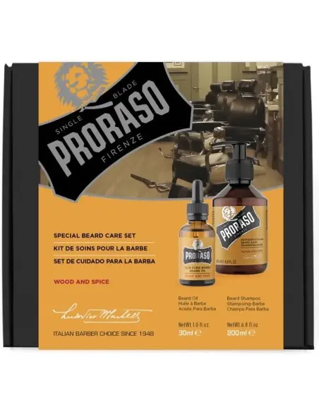Beard Set Wood & Spice Proraso OfSt-11978 Proraso Beard Starter Kits €21.80 product_reduction_percent€17.58
