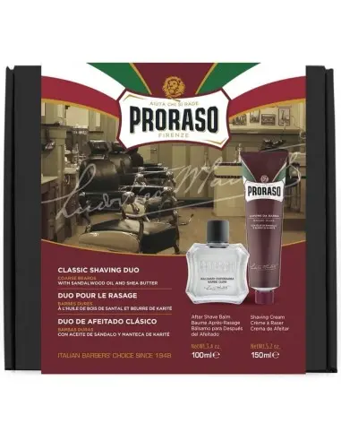 After Shave Balm 100ml & Κρέμα Ξυρίσματος Sandalwood 150ml Proraso Care Set 11982 Proraso