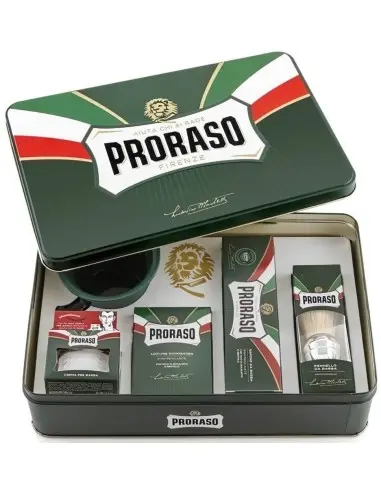 Proraso Tin Classic Gift Shaving Set Metal Eucalyptus 7239 Proraso