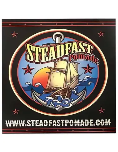 Steadfast Pomade Sticker 11 x 9.5cm Disc-6196 Steadfast