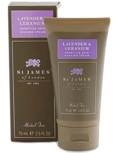 St James of London Lavender & Geranium shaving cream tub 75ml 3173 St James of London Κρέμες Ξυρίσματος €16.33 product_reduct...