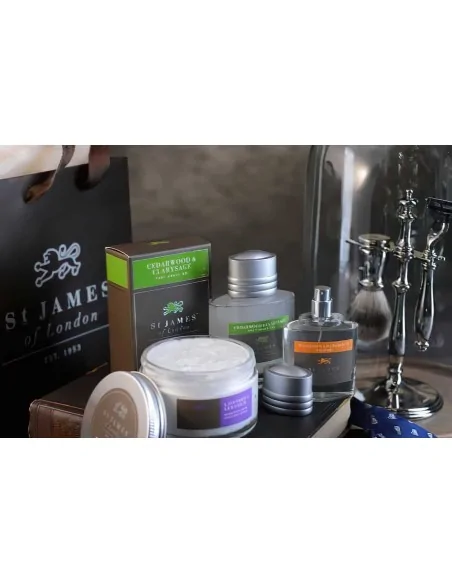 St James of London Cedarwood & Clarysage shaving cream tube 75ml OfSt-1238 St James of London Shaving Creams €14.70 product_r...