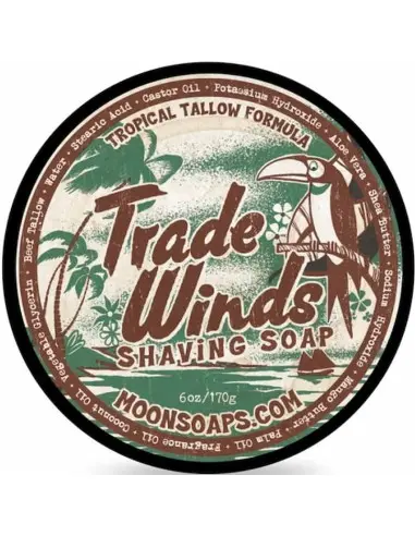 Shaving Soap Trade Winds Moon Soaps 170gr 12037 Moon Soaps Artisan Shaving Soap €23.00 €18.55