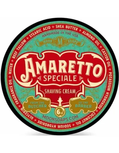 Shaving Cream Amaretto Speciale Moon Soaps 170gr OfSt-12041 Moon Soaps Shaving Creams €23.00 €18.55