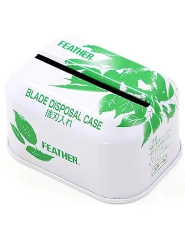 Feather Disposable Steel Case For Styling Razor 7602 Feather Razor Disposal Container €0.90 product_reduction_percent€0.73