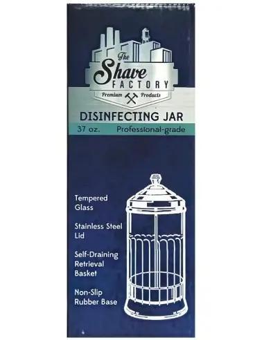 The Shave Factory Large Professional Grade Disinfecting Jar 1,10Lt 7224 Shave Factory Barbershop Offers €19.90 €16.05