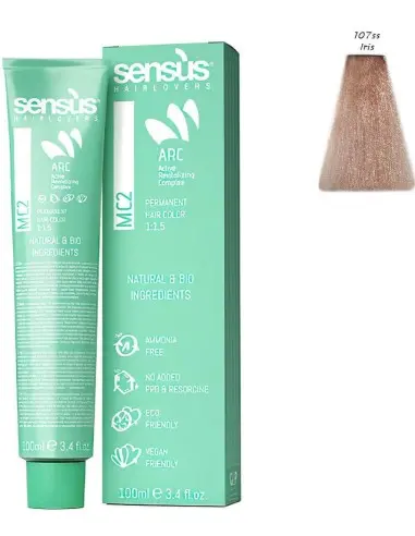 Sensus MC2 Βαφή Μαλλιών Vegan Friendly 107ss Ξανθιστικό Ιριζέ 100ml 10095 Sensus