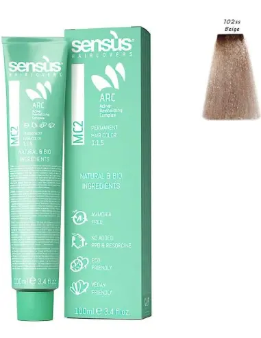 Hair Color Vegan Friendly 102ss Beige Sensus MC2 100ml 10094 Sensus Vegan Friendly Hairdyes €12.50 €10.08