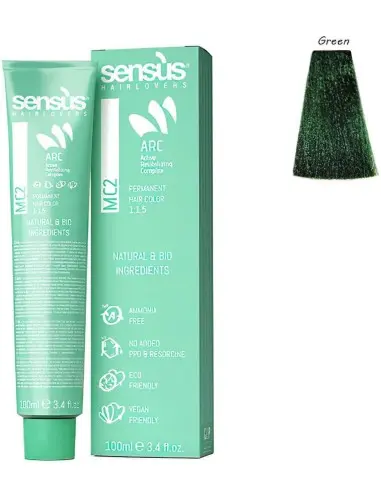 Sensus MC2 Vegan Friendly Booster Green 100ml 10090 Sensus Vegan Friendly Hairdyes €12.50 product_reduction_percent€10.08